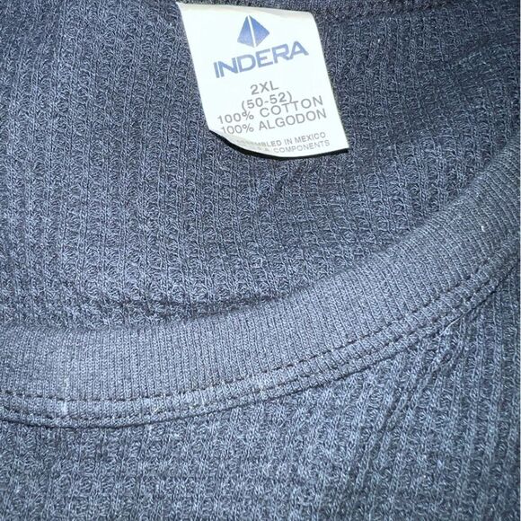 Indera black waffle knit thermal, loads of wear left! - Picture 2 of 2